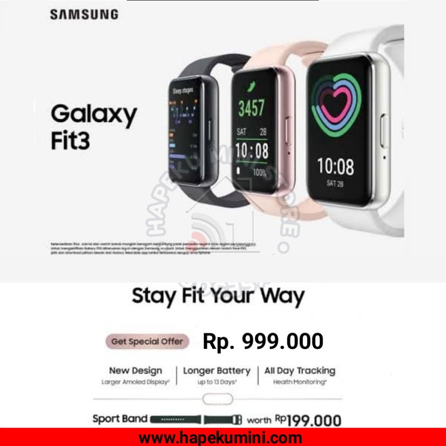 Samsung Galaxy Fit 3 | Garansi Resmi
