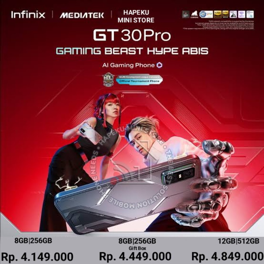 INFINIX GT 30 PRO 5G 8GB|256GB Garansi Resmi