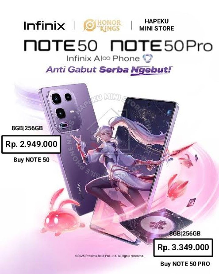 INFINIX NOTE 50 PRO 8GB 256GB GARANSI RESMI