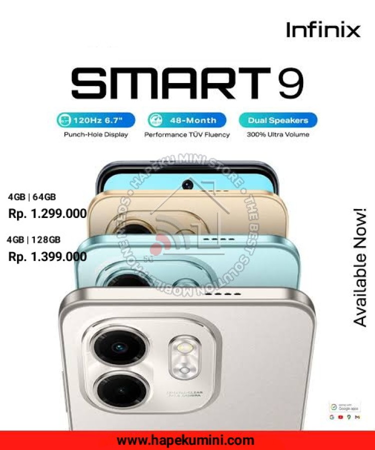 Infinix Smart 9 4GB|64GB Garansi Resmi