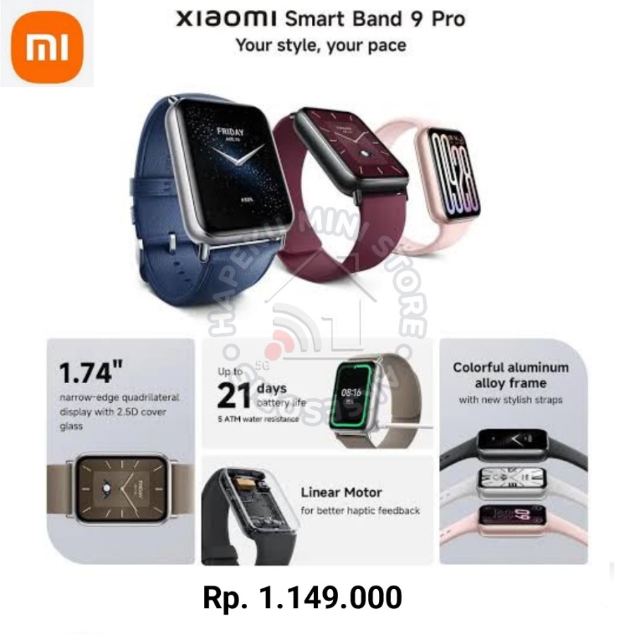 Xiaomi Smart Band 9 Pro 1.74