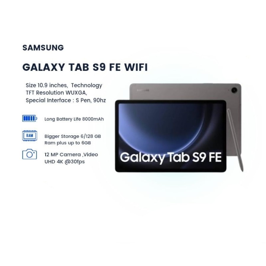TABLET SAMSUNG GALAXY TAB S9 FE WIFI (X516) 6/128 10,9